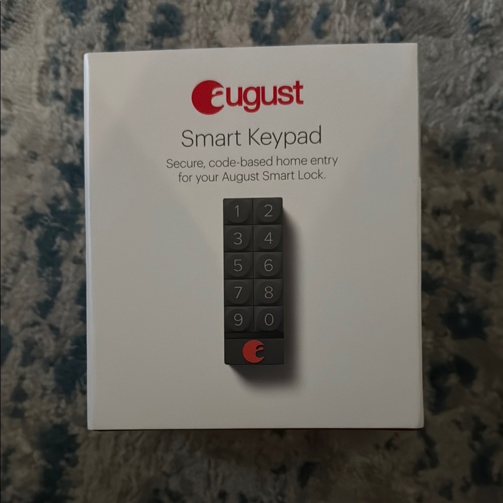 August Smart Keypad in Black and Red